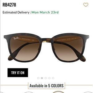 Ray-Ban RB4278 Tortoise Matte Brown sunglasses
